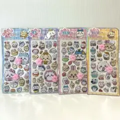 【4枚セット】　ちいかわ　おしりシール　肉球シール　マシュマロシール