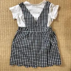 ギンガムチェック　ワンピース　100 90