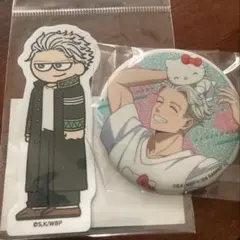 ウィンドブレーカー　サンリオコラボ　ジロリ　梅宮　一　缶バッジ ダイカットシール