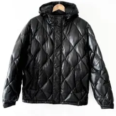 【希少】00s y2k old UNIQLO プレミアムダウンジャケット 黒 Ｌ