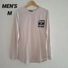 長袖Tシャツ　メンズ　M　ロンT　長袖カットソー