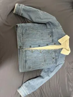 GU ボア襟付きデニムジャケット S