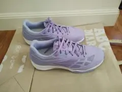 ASICS レーザービーム ラベンダー スニーカー 22.5