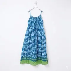 congés payés キャミワンピース 総柄 ナチュラル ゆったり 夏ワンピ