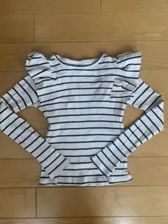 フリル 長袖 トップス