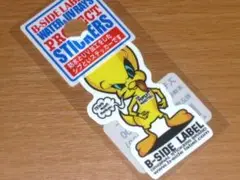 トゥイーティー ルーニー 白 スモール ステッカー B-SIDE LABEL
