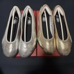 PUMA キャッチソレイユバレリーナ　シルバー ゴールドのサムネイル