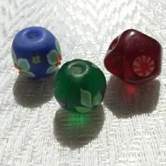 トンボ玉 3個セット