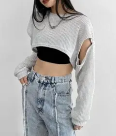 メッシュニット ニット