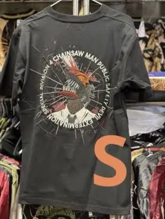 公式チェンソーマン チェンソーマン刺繍Tシャツ Sのサムネイル