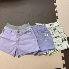120サイズ ショートパンツ　3点セット
