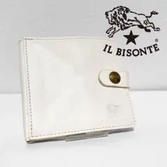 美品 IL BISONTE イルビゾンテ スウエアウォレット ホワイトのサムネイル