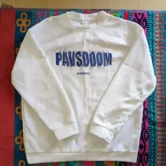 PAWSDOWN ZHEMEKU ホワイトスウェット