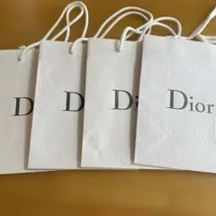 Dior 小型紙袋 ホワイト　４枚