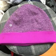 ルルレモン カラフル　リバーシブルニット帽 ニットキャップ