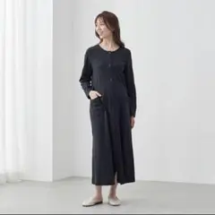 ベルメゾン マタニティパジャマ 長袖 M-L 黒