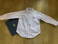 3T 100cm ポニー ラルフローレン ボタンダウンシャツ チェック ピンク