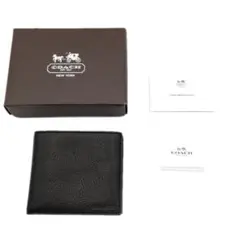 美品 コーチ COACH 財布 二つ折り レザー 11-250903