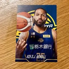 宇都宮ブレックス トレーディングカード #25 D.J•ニュービル選手