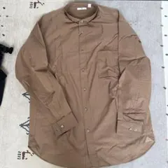 UNIQLO ➕Jブラウン 長袖シャツ Lサイズ