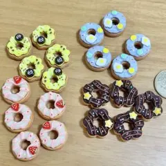 デコパーツ　ミニチュア　ドーナツ20個セット