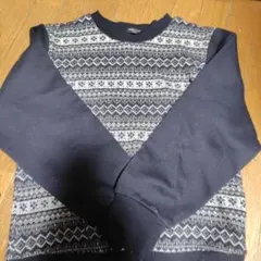 COMME CA ISM ノルディック柄セーター 150A