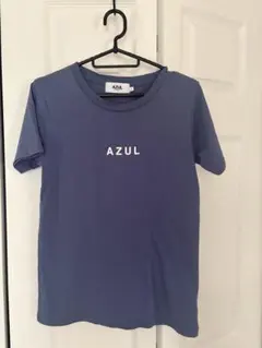 AZUL by moussy アズール ロゴTシャツ 半袖 ブルー Sサイズのサムネイル