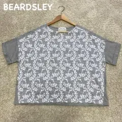 BEARDSLEY ビアズリー フロント花柄刺繍 半袖カットソー ゆったりのサムネイル