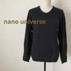 nano universe 薄手Vネックニットセーター