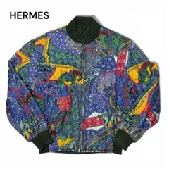 HERMES エルメス ヴィンテージ リバーシブル ジャケット ブルゾン 46