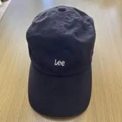 Lee 黒 ベースボールキャップ　57-59 綿&麻　美品