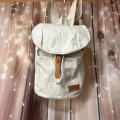 新品 SunDuck 100%コットン バックパック リュック 本革 バッグ
