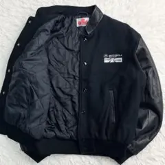 90s BISHOP ブラック×ベージュ スタジャン カナダ製 XLヴィンテージ 90s BISHOP ブラック×ベージュ スタジャン カナダ製 XLヴィンテージ