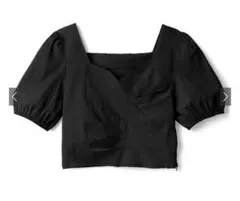 ハートネックショート丈トップス