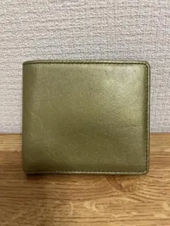 Business Leathet Factory 折り財布　ゴールド