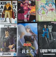 人気アニメキャラクターフィギュア まとめ売り 9点セット 新品未開封