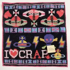 ヴィヴィアン マルチカラー タオルハンカチ ハート スカル 刺繍 オーヴ ロゴ