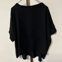 ゆったりシルエット 半袖カットソー ブラックのサムネイル