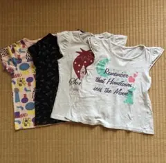 西松屋 女の子 半袖Tシャツ 120サイズ ４枚セットのサムネイル