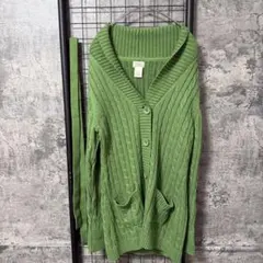 エルエルビーン L.L.BEAN ケーブルニット ベルト付き カーディガン XSのサムネイル