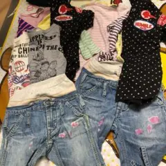 DENIM DUNGAREE デニムダンガリー　セット　100 120 DD