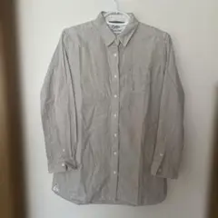 バックナンバー 薄いベージュ長袖シャツ 小さめL