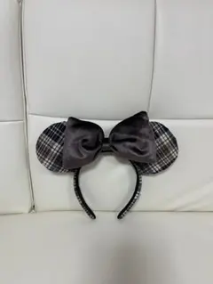 ディズニーチェック柄 ミニー カチューシャ