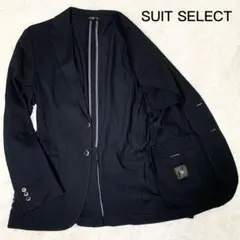 スーツセレクト ★ テーラードジャケット ブラック Lサイズ サマージャケット