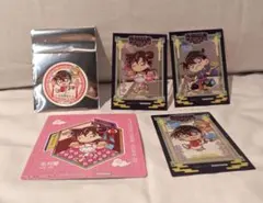 名探偵コナン　毛利蘭　工藤新一　江戸川コナン　クリアカード　紙コースター　特典