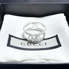 極美品/16号】GUCCI トレードマーク シルバー リング - メルカリ