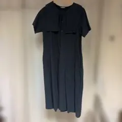 Samansa Mos2 セーラーカラー シャツワンピース