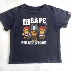A BATHING APE パイレーツ限定デザイン Tシャツ ブラック 110のサムネイル
