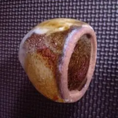 陶器 花器 黄色と白のグラデーション