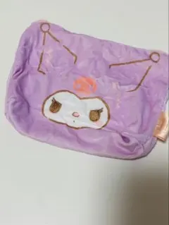 サンリオ キャラクターズ ふわふわ FACE 台形 ポーチ　クロミ
